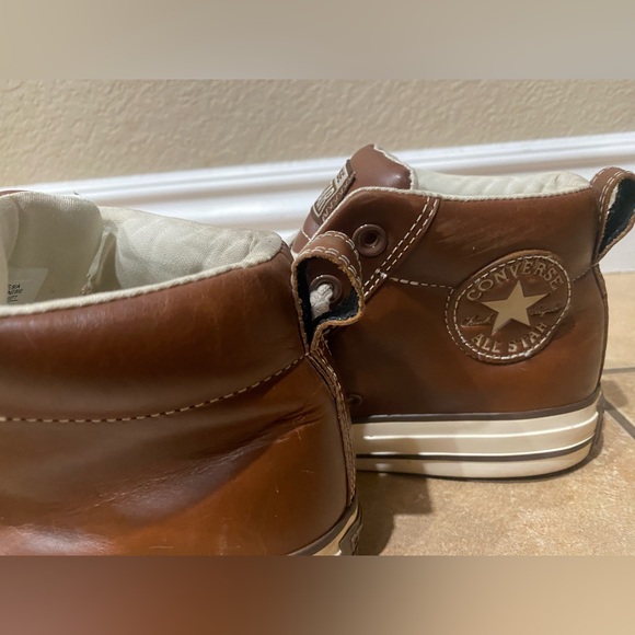 Converse Leather Chuck Taylor Hollis Pinecone Hightop Shoes- Size 6.5/EUR 9.5 - Picture 13 of 13